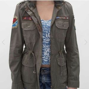 Affliction limited edition women's tough as nails military jacket